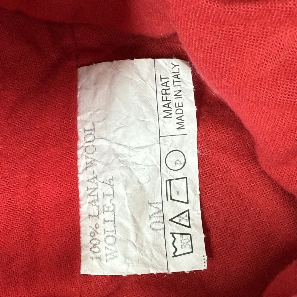 Vintage MAFRAT Italy Baby‎ 100% Wool Pants Size 0M Prince Of Wales Check Lined
